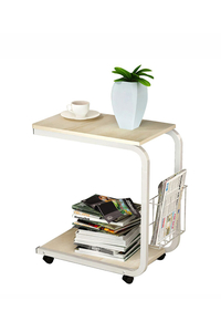 Product Laptop / Utility Desk "SOMATERIA" 51x30x56cm Natural/White base image