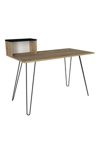 Product Desk "SIKINOS" 120x60x76cm Natural Beech/Black base image