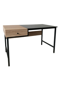 Product Γραφείο PVC/Μέταλλο "KANE" 120x60x75cm Φυσικό/Μαύρο base image