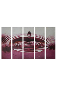 Product Πίνακας Ζωγραφικής Σε Καμβά 5 Τμημάτων 100x60cm "Σταγόνα" base image