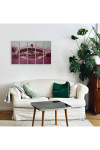 Product Πίνακας Ζωγραφικής Σε Καμβά 5 Τμημάτων 100x60cm "Σταγόνα" base image