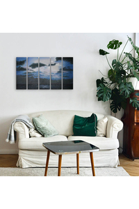 Product Πίνακας Ζωγραφικής Σε Καμβά 5 Τμημάτων 100x60cm "Θάλασσα" base image