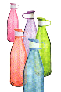 Product Μπουκάλι 1Lt Γυάλινο Σε 2 Χρώμ. base image