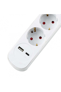 Product Πολύπριζο 4 Θέσεων Με USB & Διακόπτη 1.5m Muhler MU-G304SC base image