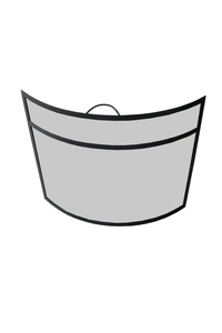 Product Παραβάν Τζακιού Μονό Μαύρο base image