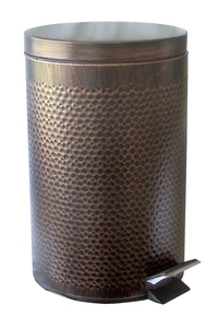 Product Κάδος Με Πεντάλ 12Lt Σφυρίλατος Χάλκινος base image