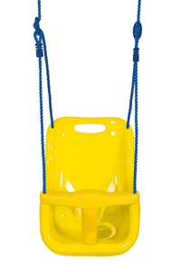 Product Κούνια Παιδική Με Πλάτη Κίτρινη King R1527100 base image