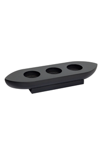 Product Wooden Candle Holder For 3 Candles 25x7.5x4cm base image