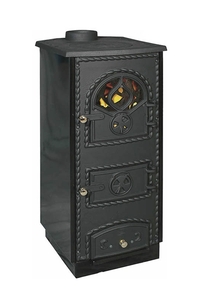 Product Θερμάστρα Ξύλου Εμαγιέ Μαύρη ST309 base image