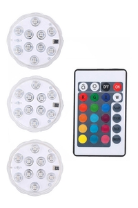Product Φωτιστικά LED RGB 3 τεμ. Με Τηλεχειριστήριο Grundig 08409 base image