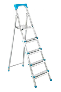 Product Foldable Metal Galvanized Ladder 4+1 Steps Sidirela GI200 base image