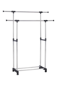 Product Κρεμάστρα Διπλή Μεταλλική Με Ρόδες base image