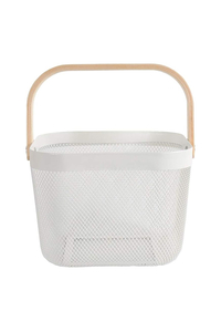 Product Καλάθι Μεταλλικό Γενικής Χρήσης 24x24x17cm Λευκό Sidirela W7120 base image