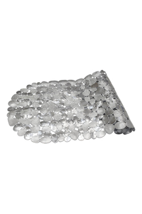 Product PVC Bathroom Mat 67x34cm Metallic Silver Sidirela base image