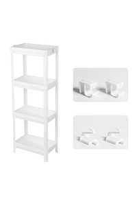 Product Ραφιέρα Πλαστική 4 Ράφια Sidirela "Bianco" base image