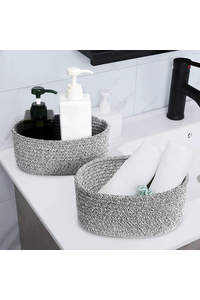 Product Καλάθια Βαμβακερά Γκρι Σετ 3 τεμ. "Έθνικ" base image