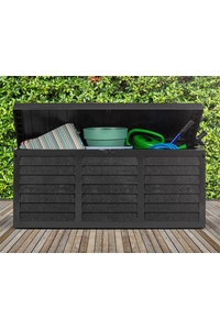 Product Μπαούλο Πλαστικό Ανθρακί 320Lt 118x52x53cm Sidirela base image