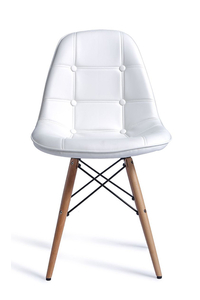 Product Καρέκλα Lamia Wood  Λευκή PU base image