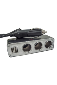 Product Πολύπριζο Αυτοκινήτου 12/24v 3 Θέσεων + 2 USB Streetwize SWPS9 base image