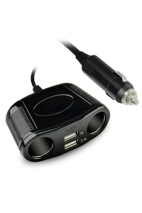 Product Πολύπριζο Αυτοκινήτου 12/24v 2 Θέσεων + 2 USB Streetwize SWUSB4 base image