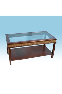 Product Τραπέζι Σαλονιού Με Διακοσμητική Ψάθα base image