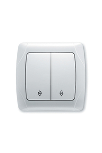 Product Διακόπτης Αλέ Ρετούρ Διπλός CARMEN 9056X017 base image