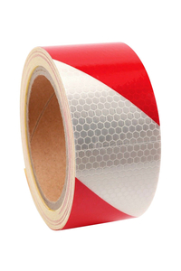 Product Self-Adhesive Reflective Tape Red - White 50mmX5m Highpower 02292 base image