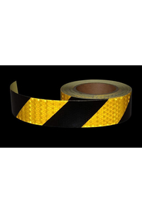 Product Self-Adhesive Reflective Tape Yellow - Black 50mmX5m Highpower HP-1395 base image