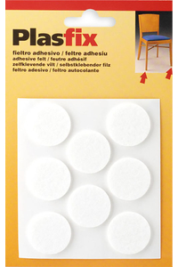 Product Τσοχάκια Επίπλων Αυτοκόλλητα Στρόγγυλα 27mm Λευκά Σετ 8 τεμ. Inofix 4073-2 base image