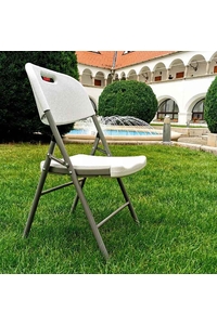 Product Καρέκλα Πτυσσόμενη Λευκή 45x56x87cm Fanal Plus 41.0018 base image