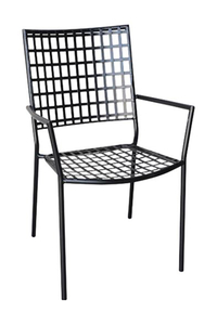 Product Metal Mesh Armchair Black 57x62x89cm base image