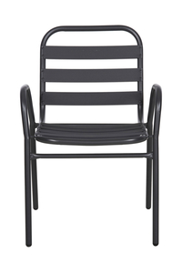 Product Armchair Metal/Aluminum Anthracite Stackable 54x58x76cm base image