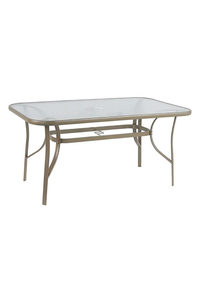 Product Rectangular Metallic Table Baige 150x90x71cm base image